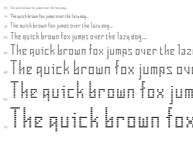 V-Insider font waterfall