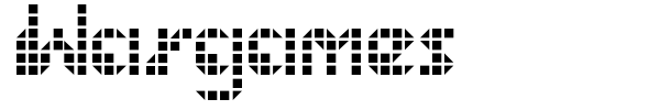 Wargames font