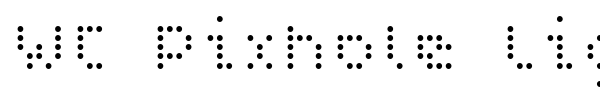 WC Pixhole Light Bta font