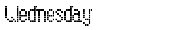 Wednesday font