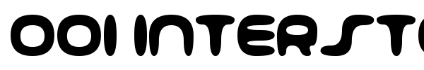 001 Interstellar Log font