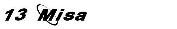 13 Misa font