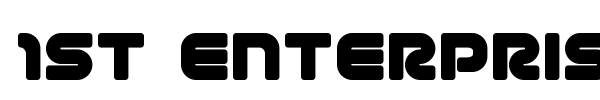1st Enterprises font preview