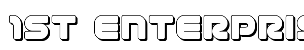 1st Enterprises font preview