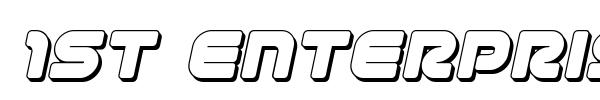 1st Enterprises font preview