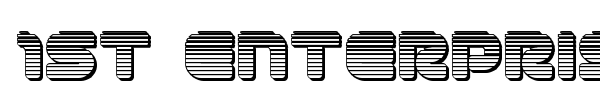 1st Enterprises font preview