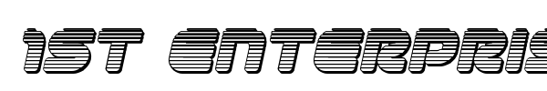 1st Enterprises font preview