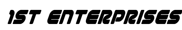 1st Enterprises font preview