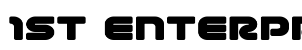 1st Enterprises font preview