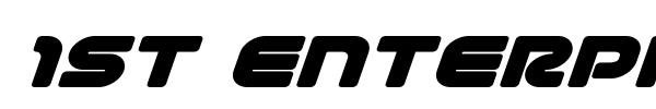 1st Enterprises font preview