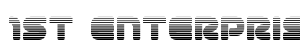 1st Enterprises font preview