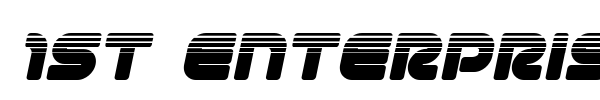 1st Enterprises font preview