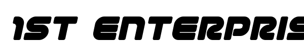 1st Enterprises font preview