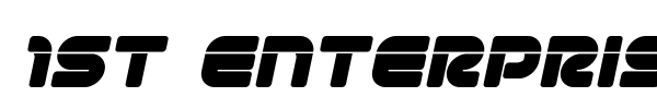 1st Enterprises font preview