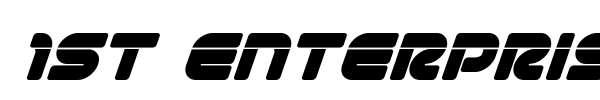 1st Enterprises font preview