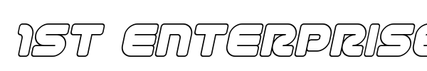 1st Enterprises font preview