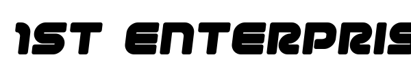 1st Enterprises font preview