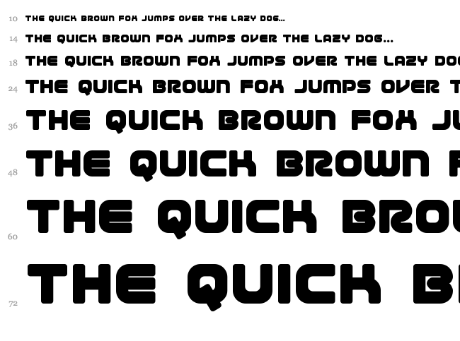1st Enterprises font waterfall