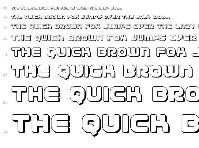 1st Enterprises font waterfall