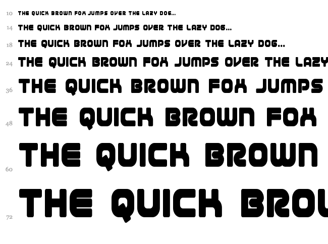 1st Enterprises font waterfall