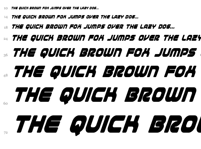 1st Enterprises font waterfall