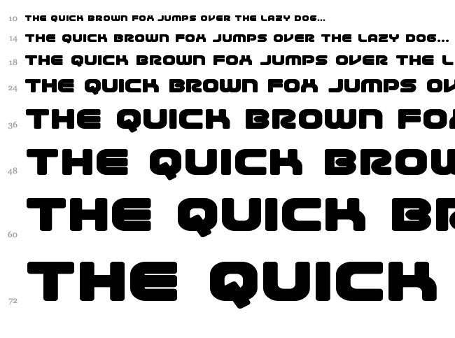 1st Enterprises font waterfall
