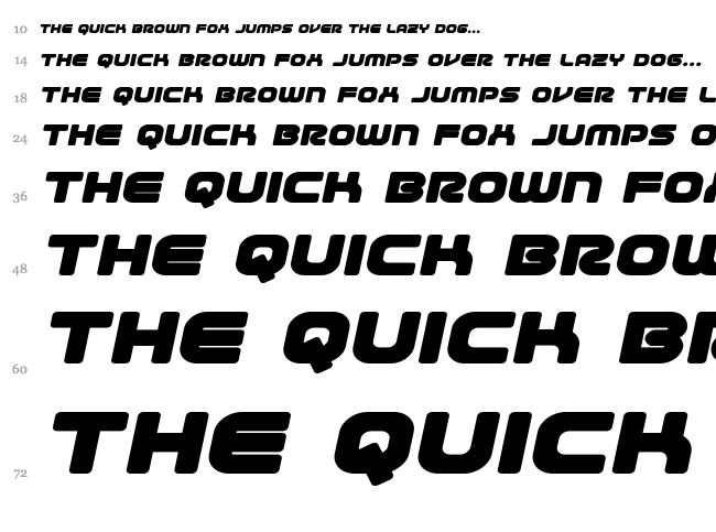 1st Enterprises font waterfall