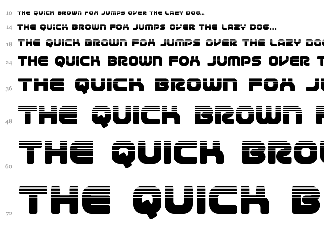 1st Enterprises font waterfall