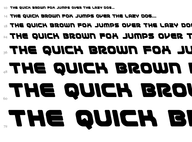 1st Enterprises font waterfall