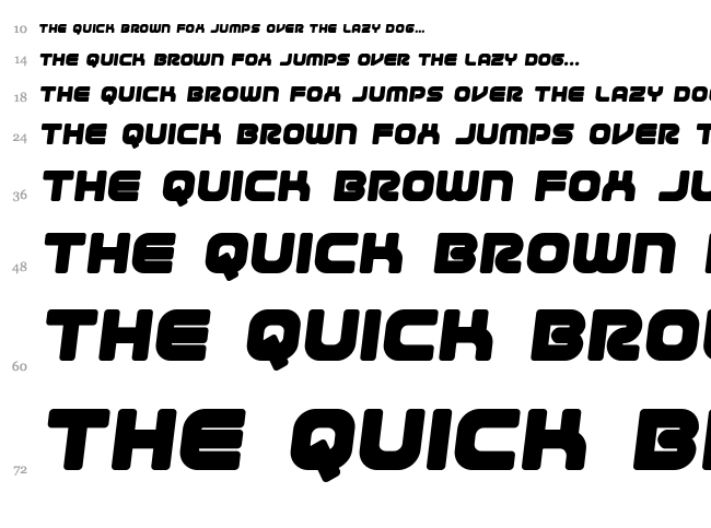 1st Enterprises font waterfall