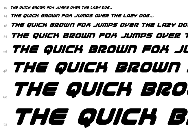 1st Enterprises font waterfall