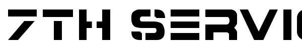 7th Service font