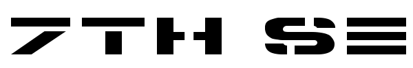 7th Service font preview
