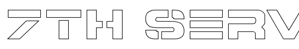 7th Service font preview