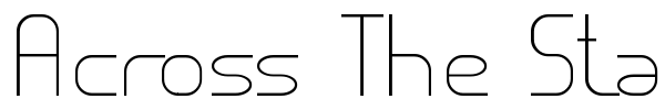 Across The Stars font