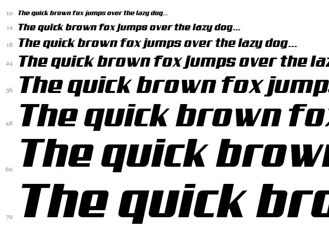 Aero font waterfall