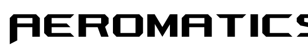 Aeromatics NC font