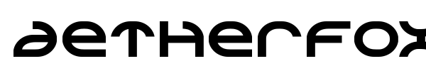 Aetherfox font preview