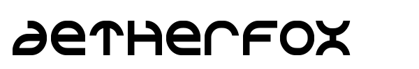 Aetherfox font preview
