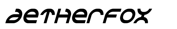 Aetherfox font preview