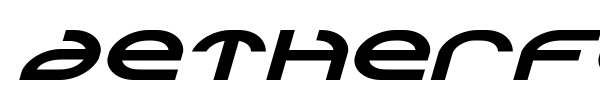 Aetherfox font preview