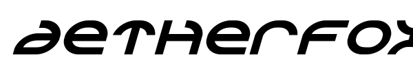 Aetherfox font preview