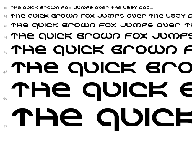 Aetherfox font waterfall