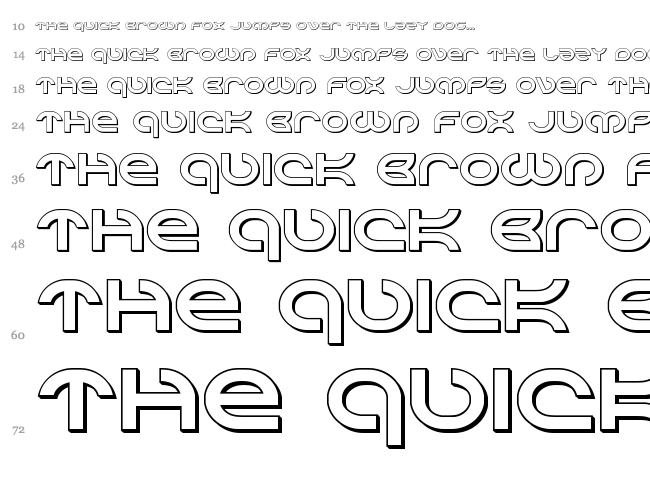 Aetherfox font waterfall