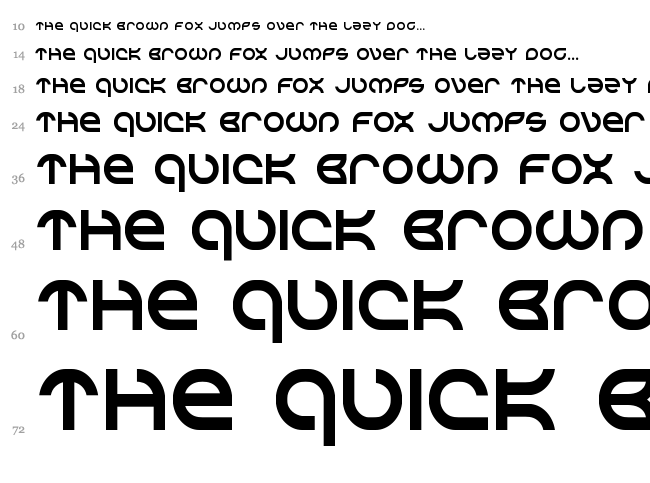 Aetherfox font waterfall