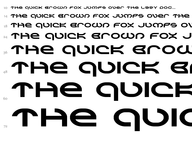 Aetherfox font waterfall