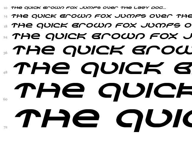 Aetherfox font waterfall