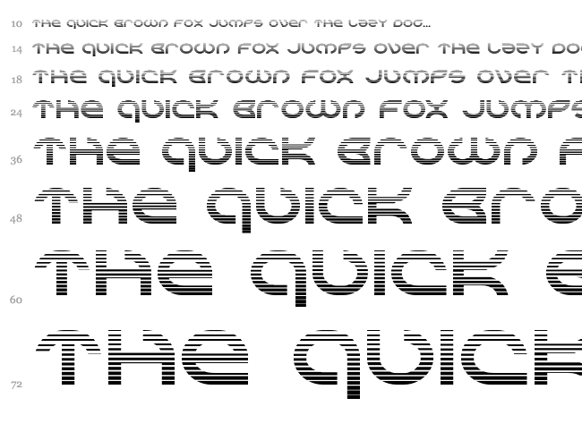 Aetherfox font waterfall