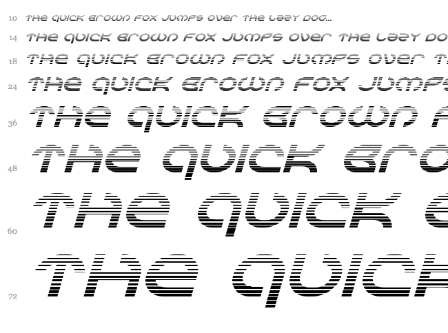 Aetherfox font waterfall