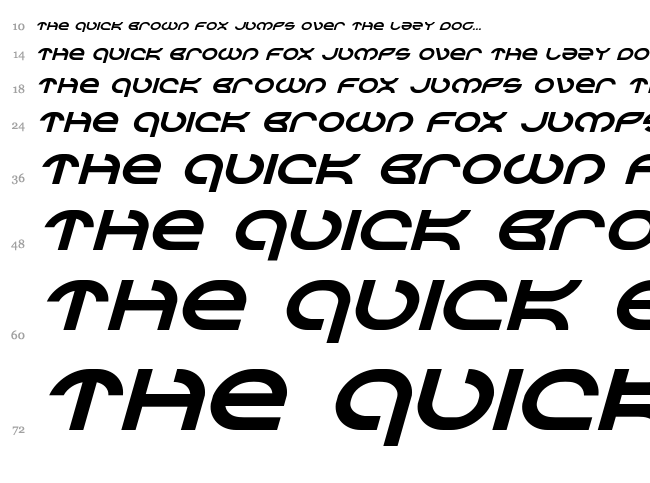 Aetherfox font waterfall